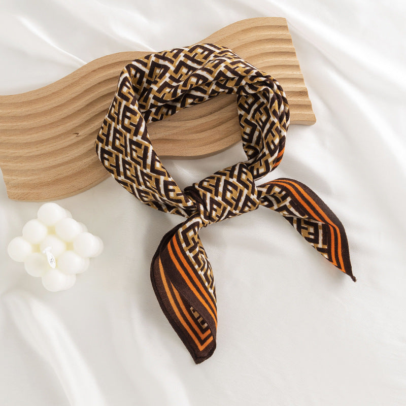 Printed 65cm Kerchief Scarf Shawl