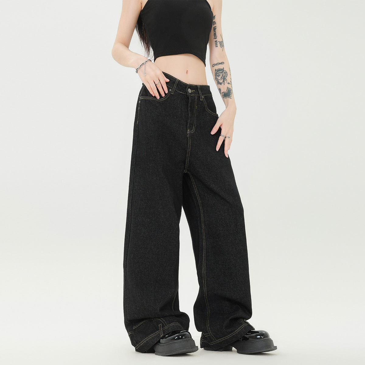 Washed Inverted American Jeans