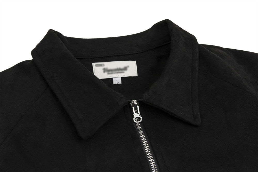 Niche Loose Deconstruction Stitching Design Sense Tooling Flight Jacket