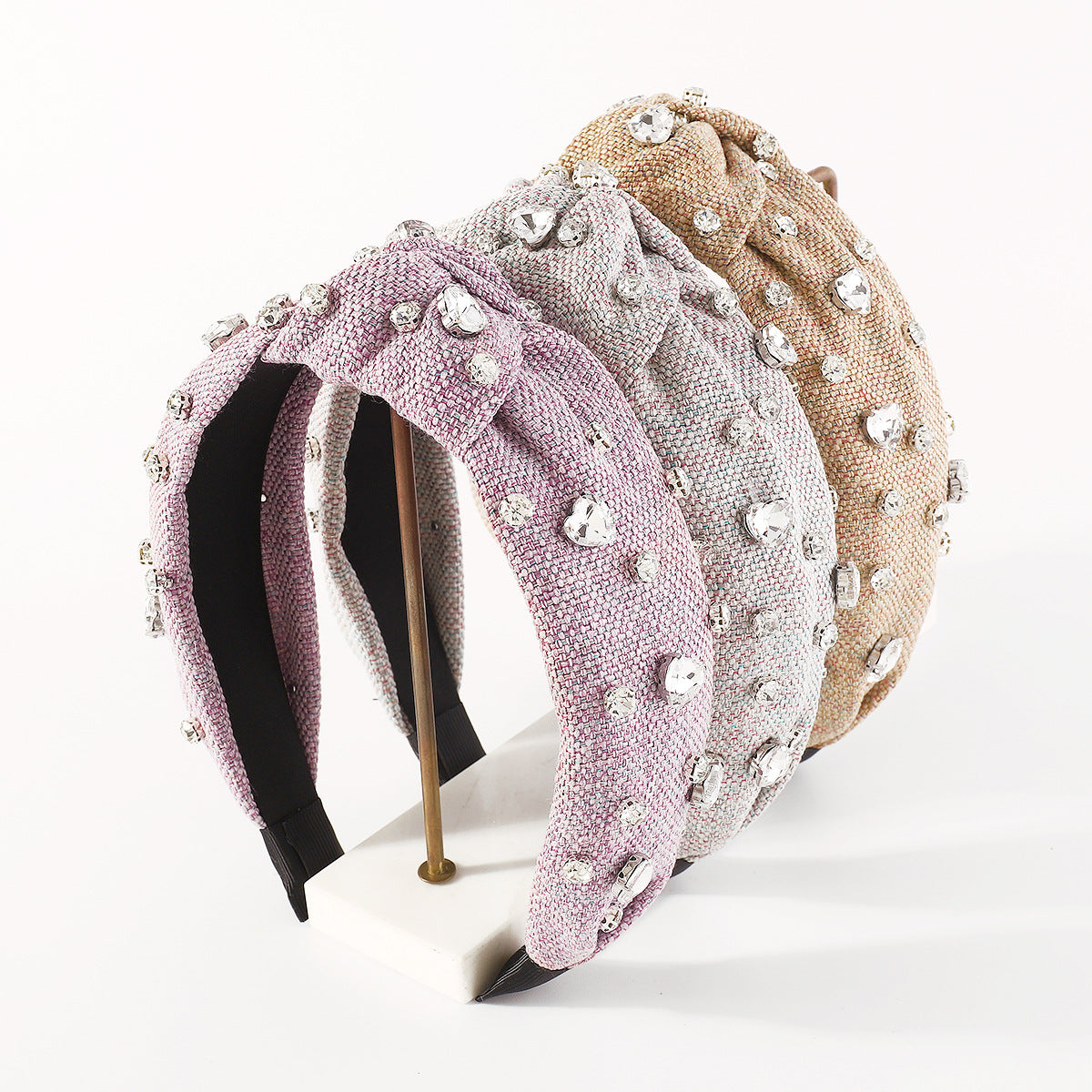 European And American New Creative Heart Diamond-laid Headband Fashion Simple Temperament