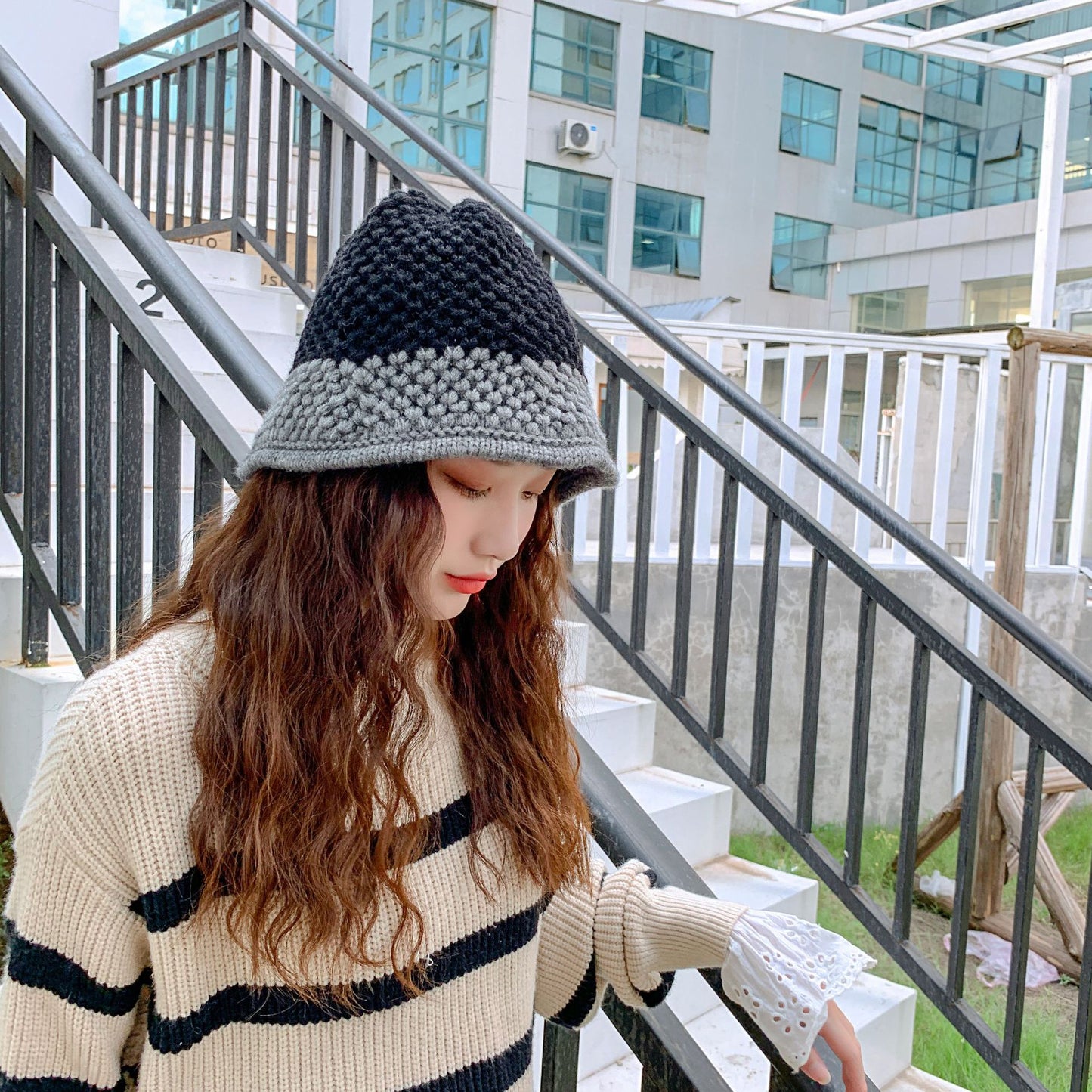 Women's Niche Designer Bucket Wool Hat