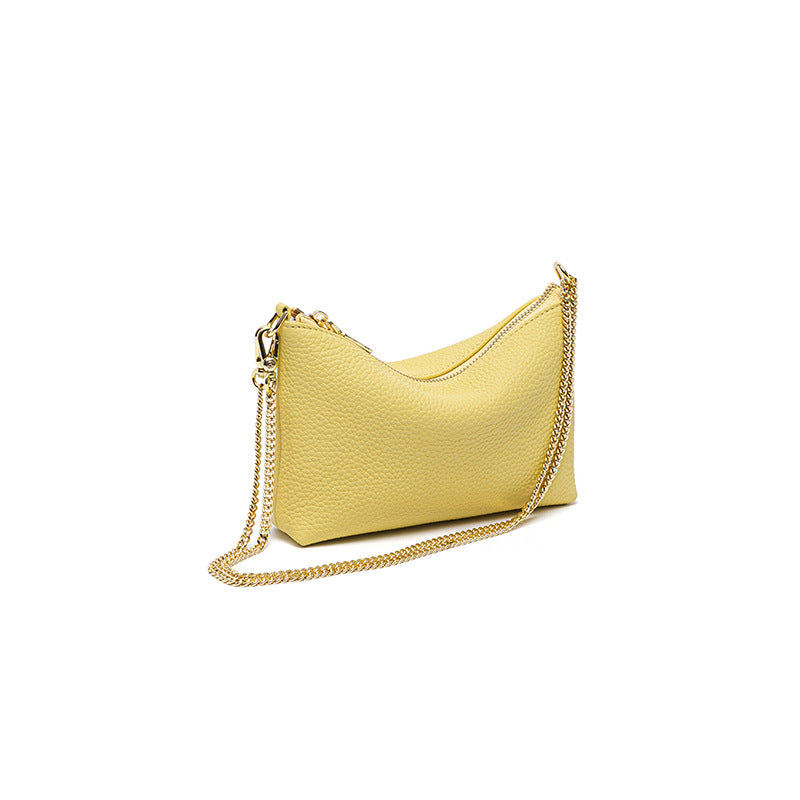 New First Layer Lychee Pattern Bag For Women