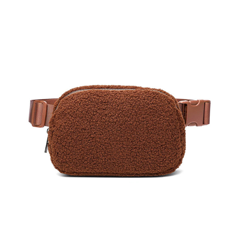 Winter Lambskin Crossbody Bag Outdoor Sports General Versatile