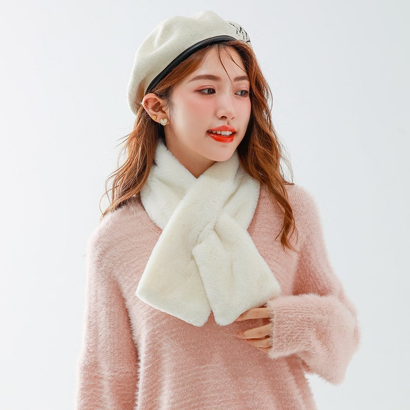 Versatile Cartoon Solid-Color Scarf For Women