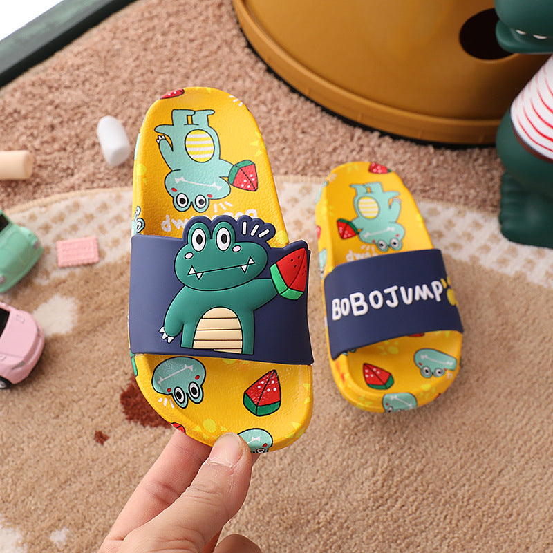 Lovely Boy And Girl Baby Slippers Rainbow