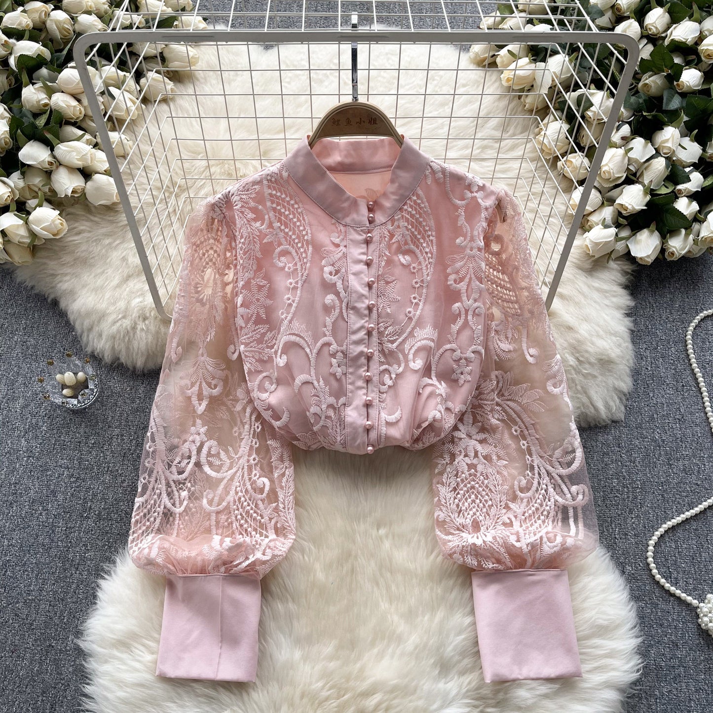 French Vintage Style Sense Of Puff Sleeve Shirt