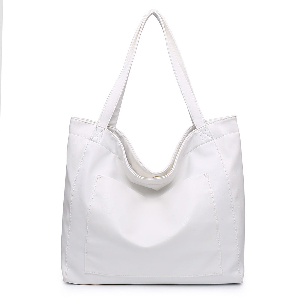 Women's Big Bag Strap Soft Leather Portable Shoulder