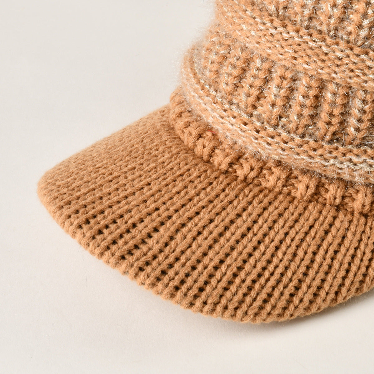 Warm Big  Ball Knitted Wool Hat