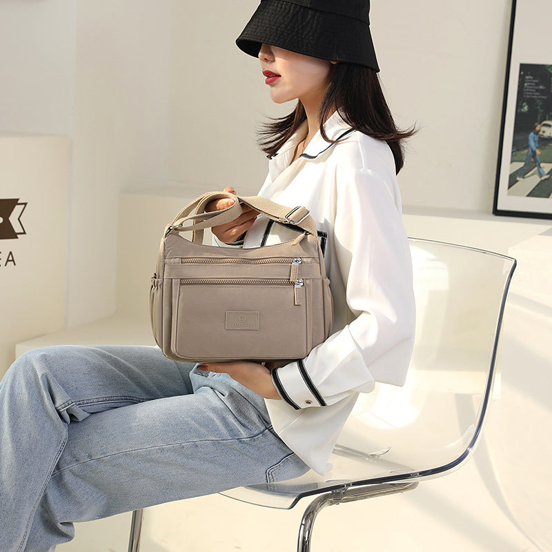 Casual And Lightweight Multi-compartment Waterproof All-match Messenger Bag