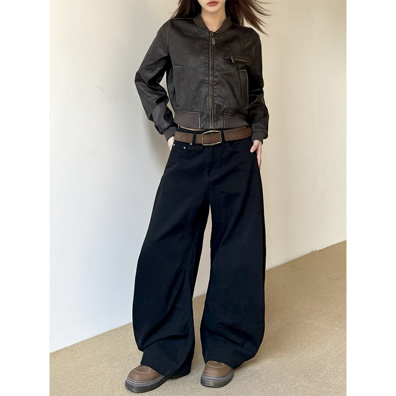 Women's American Vintage Crumpled All-matching Loose Pants