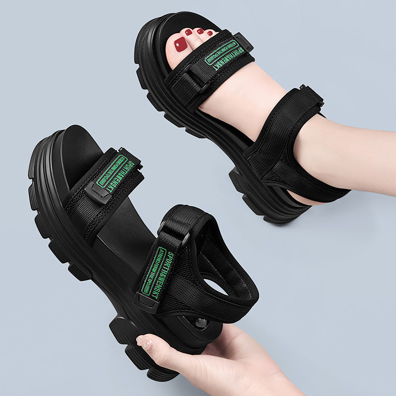 Sports Sandals Women's New Style Beach Shoes Velcro Women's Shoes