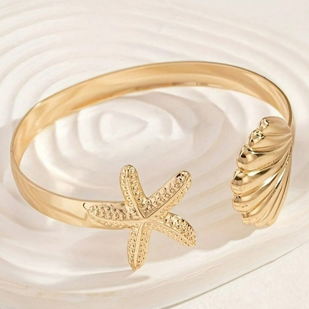 Elegant personligt armbånd i rustfrit stål i strandresort-stil