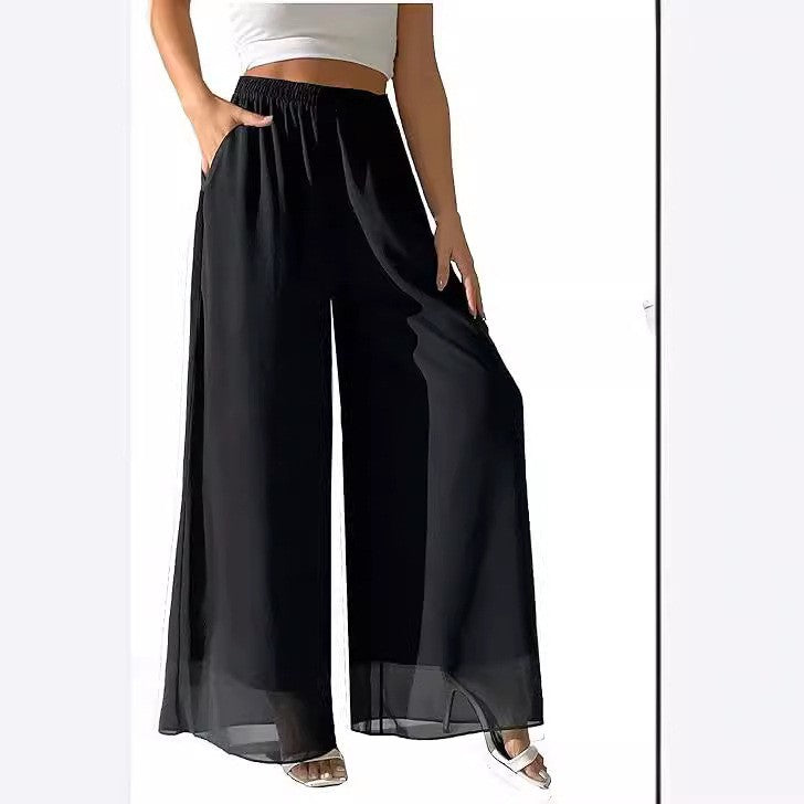 Chiffon Wide Leg Women's Loose Fashion Pants