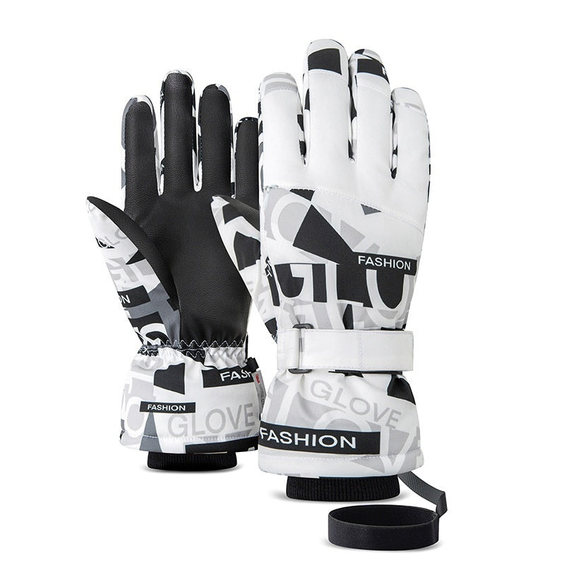 Ski Gloves Men And Women Touch Screen Waterproof Warm Cycling Outdoor