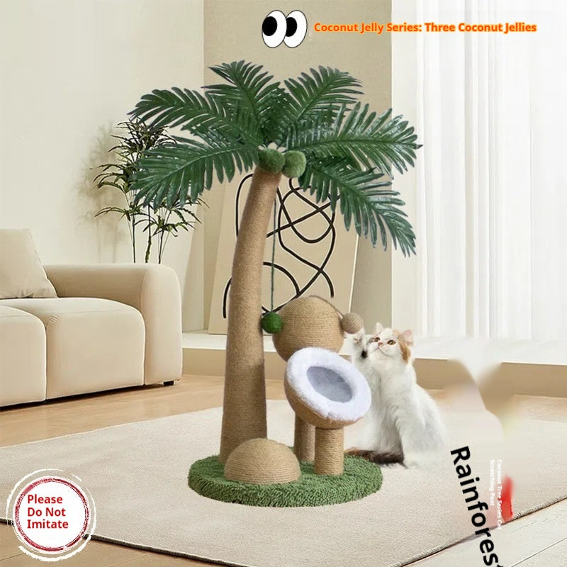 Tropical Rainforest Coconut Tree Coconut Cat Climbing Frame