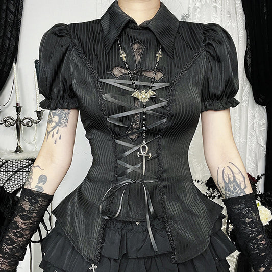 Versatile New Short-sleeve Shirt In A Regal, Court-inspired Style