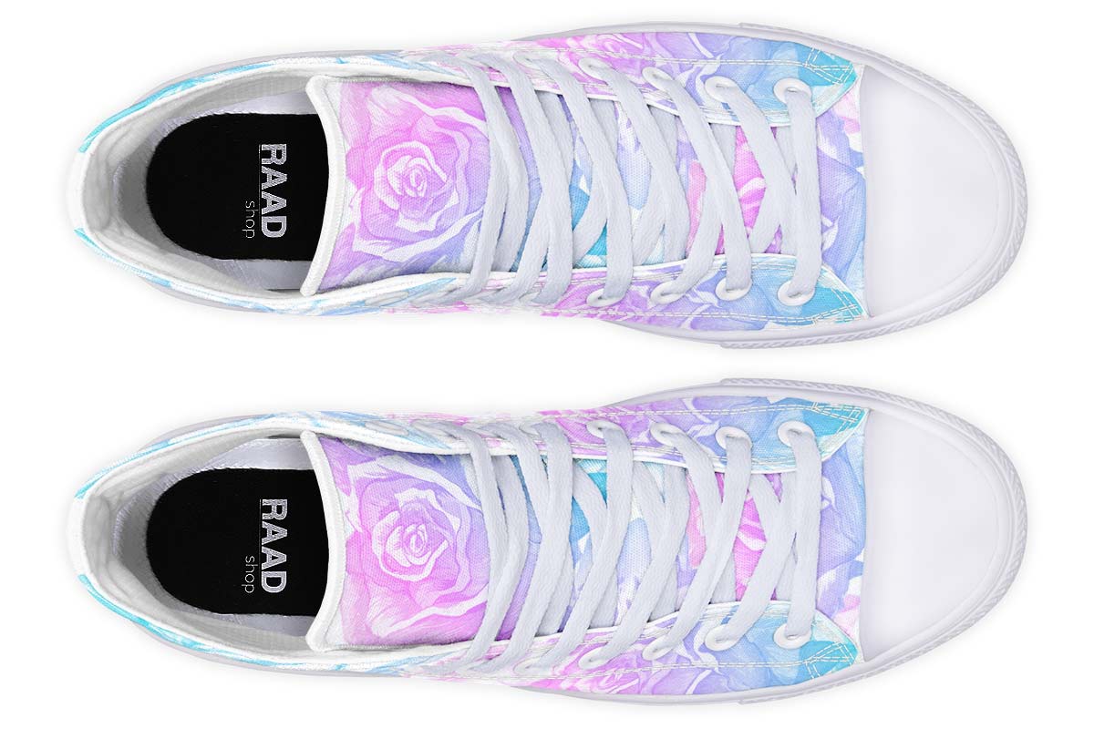 Printed Couple High-top Canvas Shoes