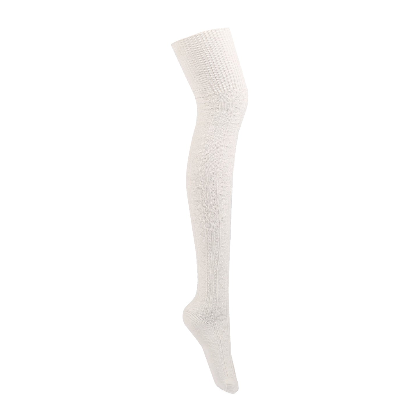 Fall Winter Japanese Long Twist Stockings Cotton Retro Student Thigh Socks