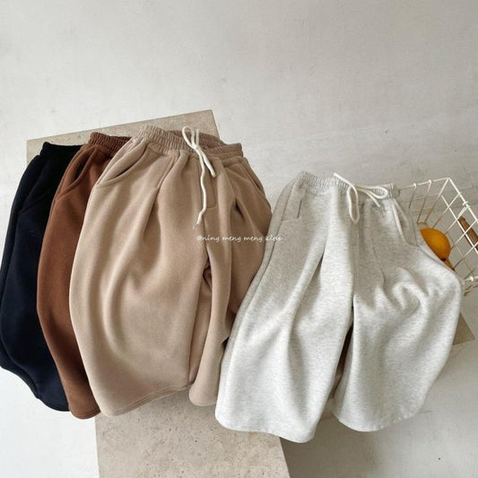Korean Children's Velvet Padded Casual Pants