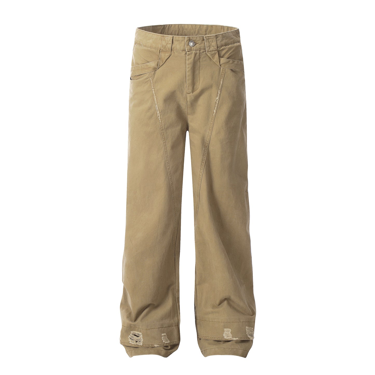 Women's Fashion Worn Workwear Casual Pants