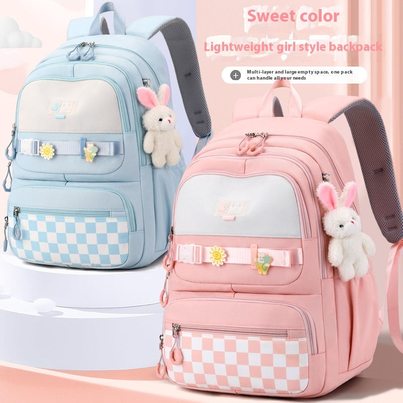 High School Student Burden Reduction Spine Protection Large Capacity Simple Backpack