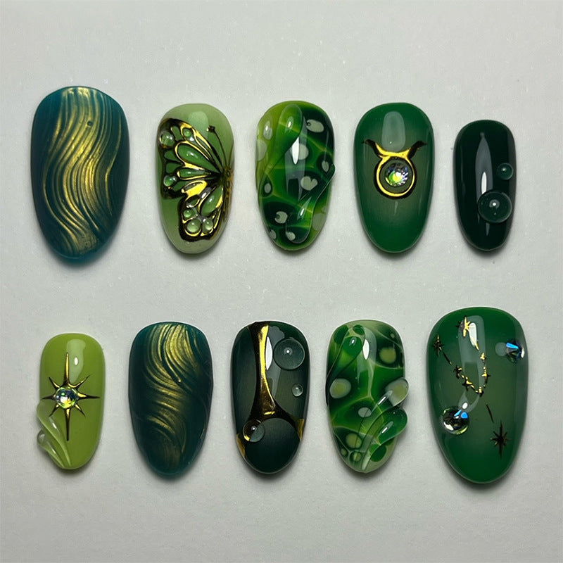 Women's Three-dimensional Flower Butterfly Love Nail Sticker