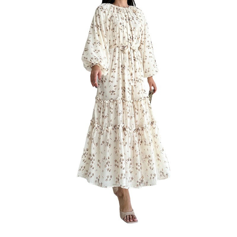 Womens Floral Print Fashionable And Elegant Dress
