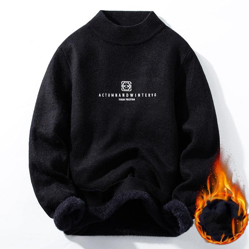 Knitted Thick Plus Velvet Warm Sweater