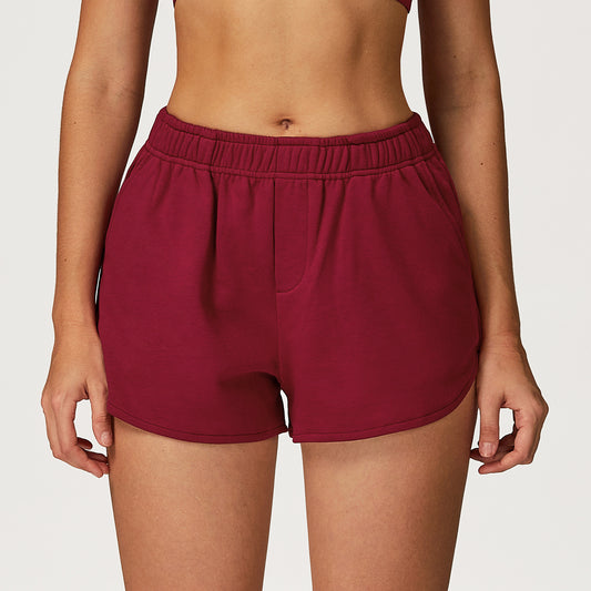 Sweatpants High Waist Wide Leg Straight Loose Sports Shorts