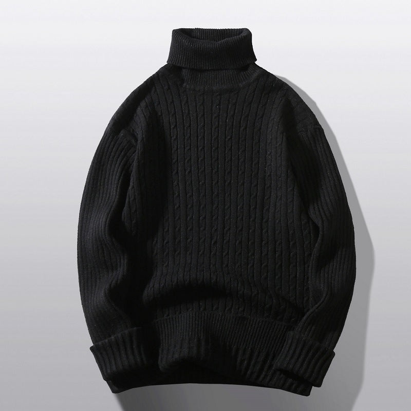 Mænds rullekrave Twist Shape bundskjorte sweater