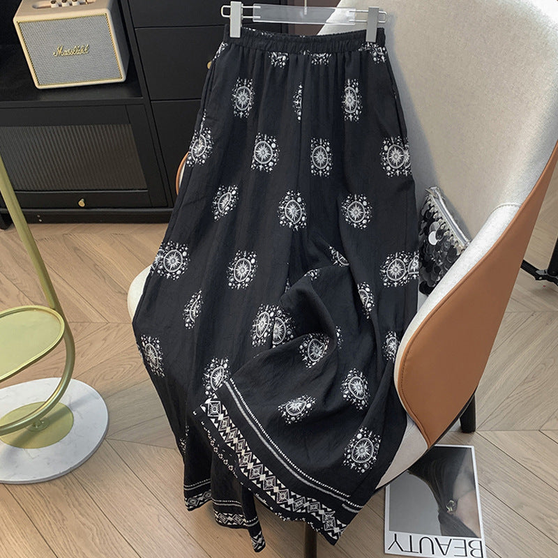 Bohemian-style Linen Wide-leg Pants For Women Perfect For Summer