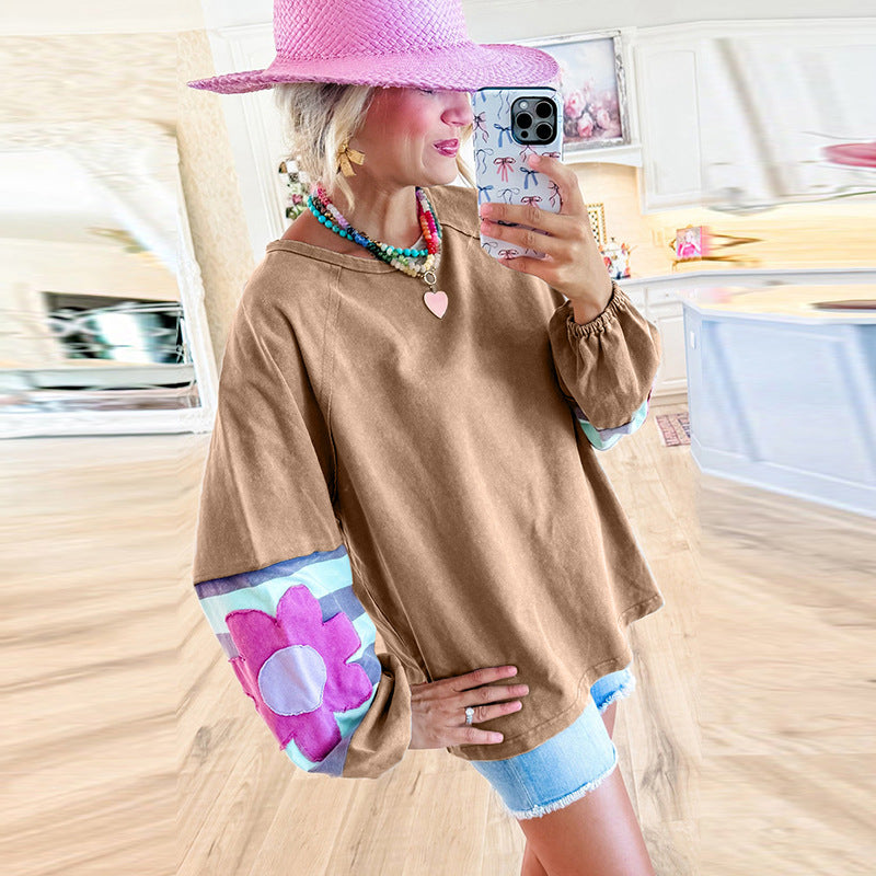 New Loose-fitting Pullover Round-neck Sweater For Women