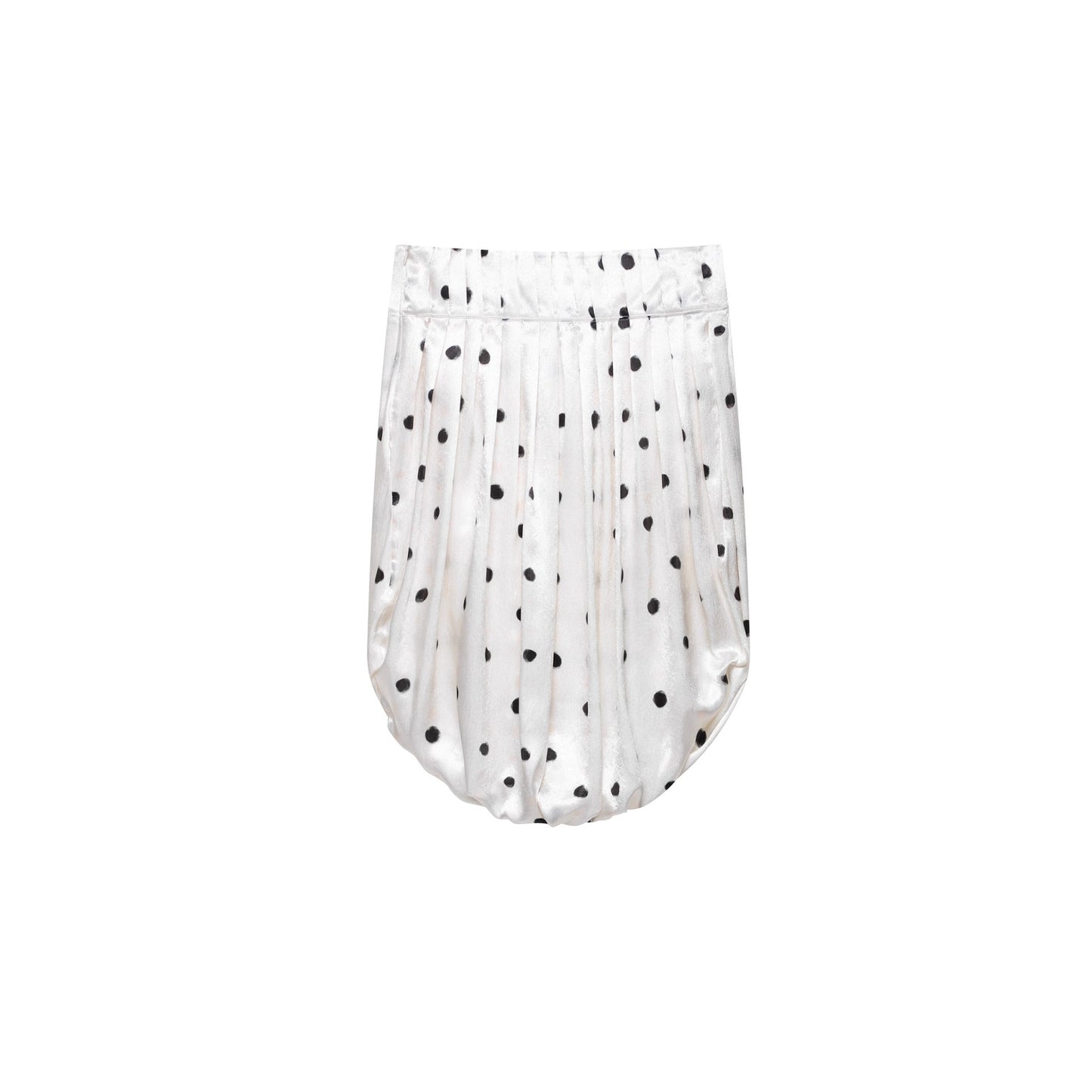 Irregularly Patterned Short Skirt With A Pleated Design