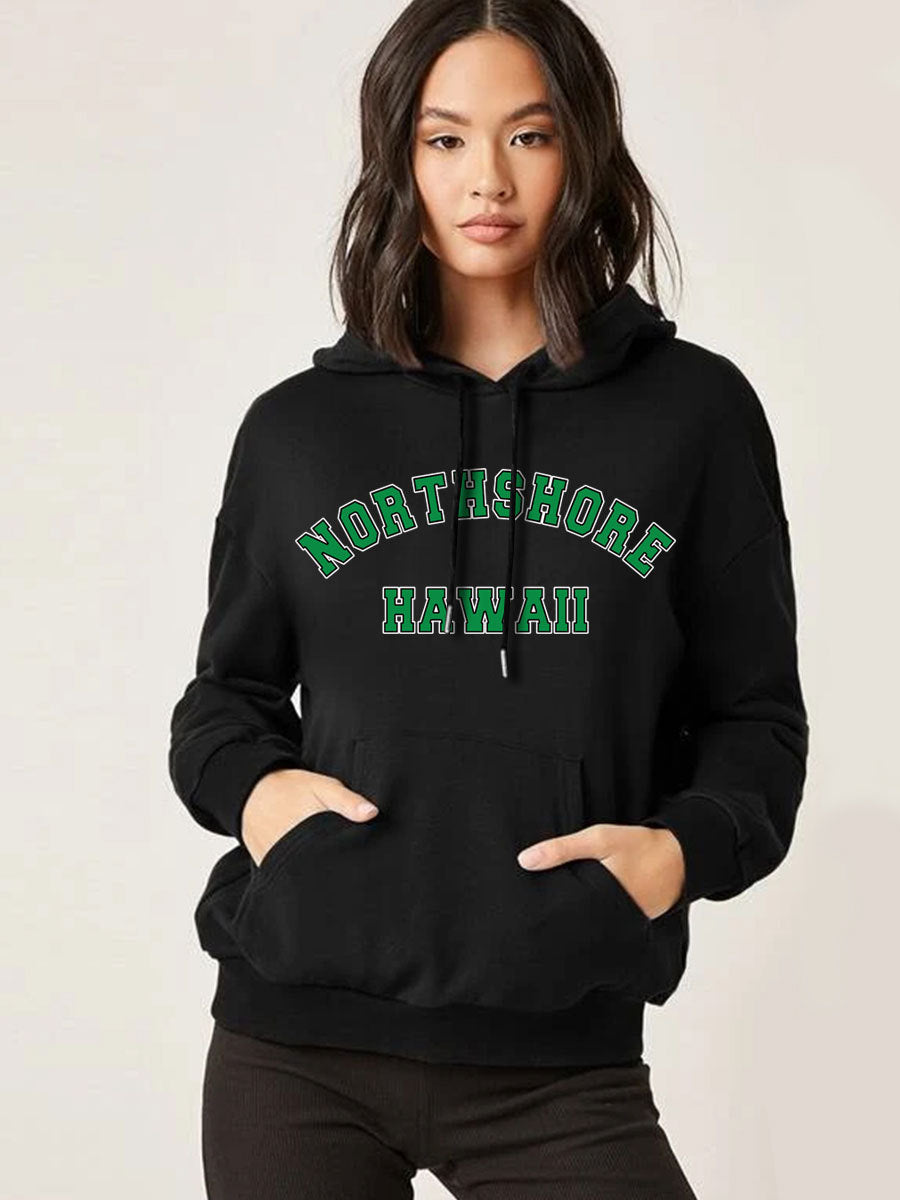 Trendy Women's Sweater Alphabet Personalized Print