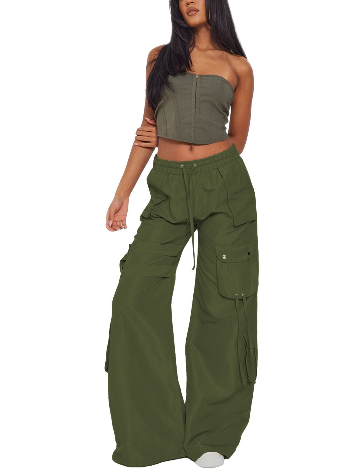 Niche Retro Casual Pocket Horn Overalls