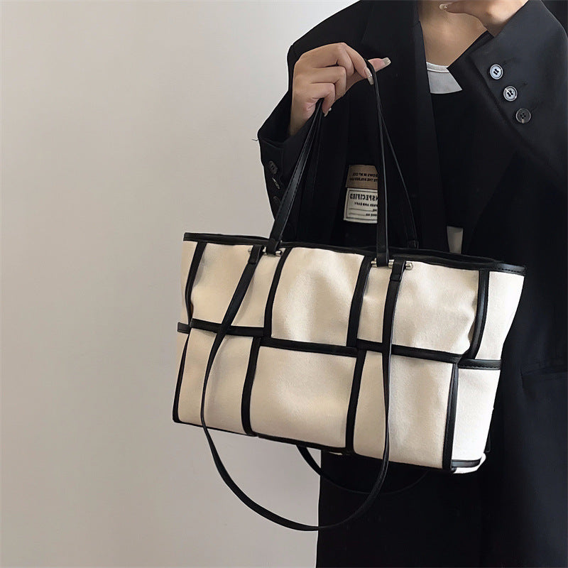 Ladies Large Capacity Canvas Shoulder Bag