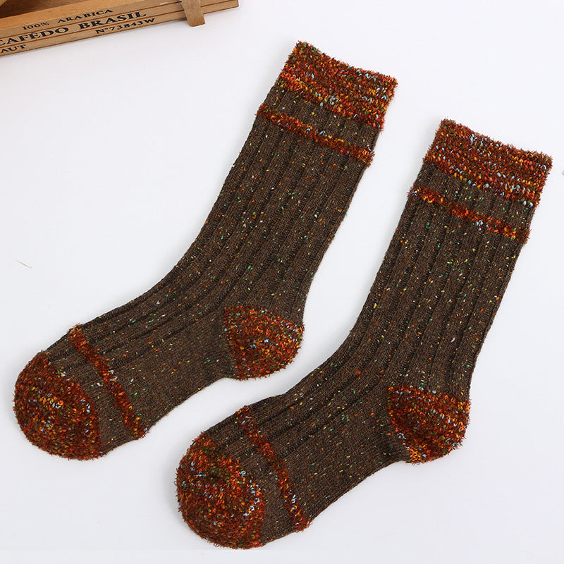 Fleece-lined Extra-thick Warm Mid-calf Slouch Socks