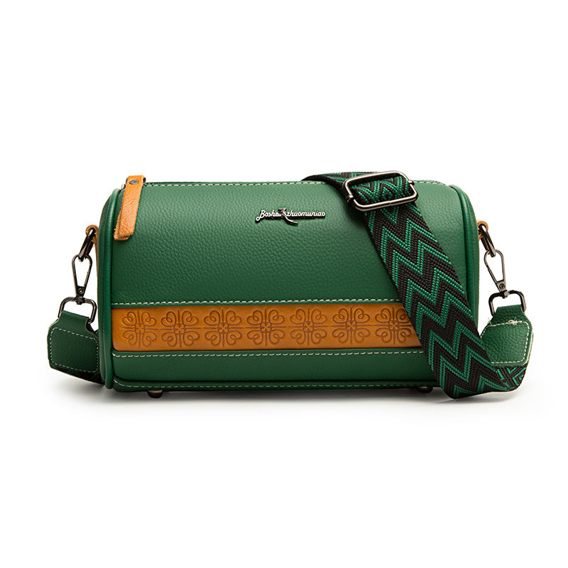 Leather Wide Shoulder Strap Women's Bag New Trend Fashion One Shoulder Diagonal Span