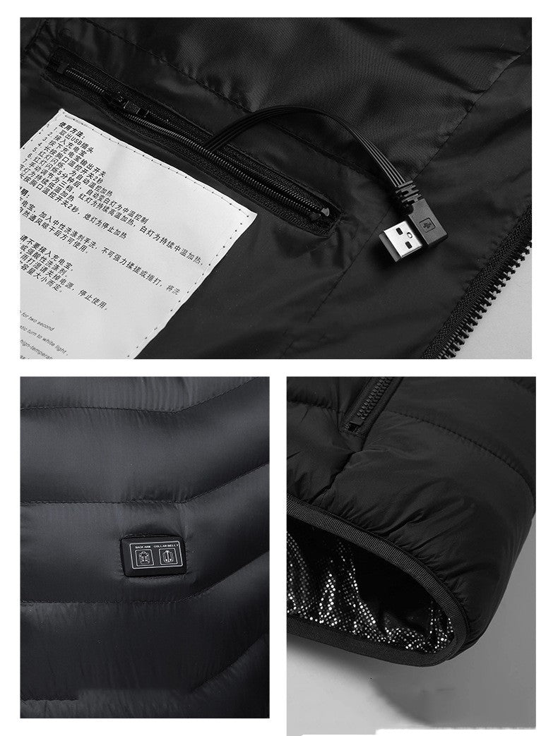 Double Control Nine District Hooded Long Sleeve Coat