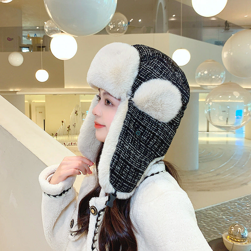 Winter Women's Ear Protection And Wind Protection Cold-proof Thermal Cotton Hat