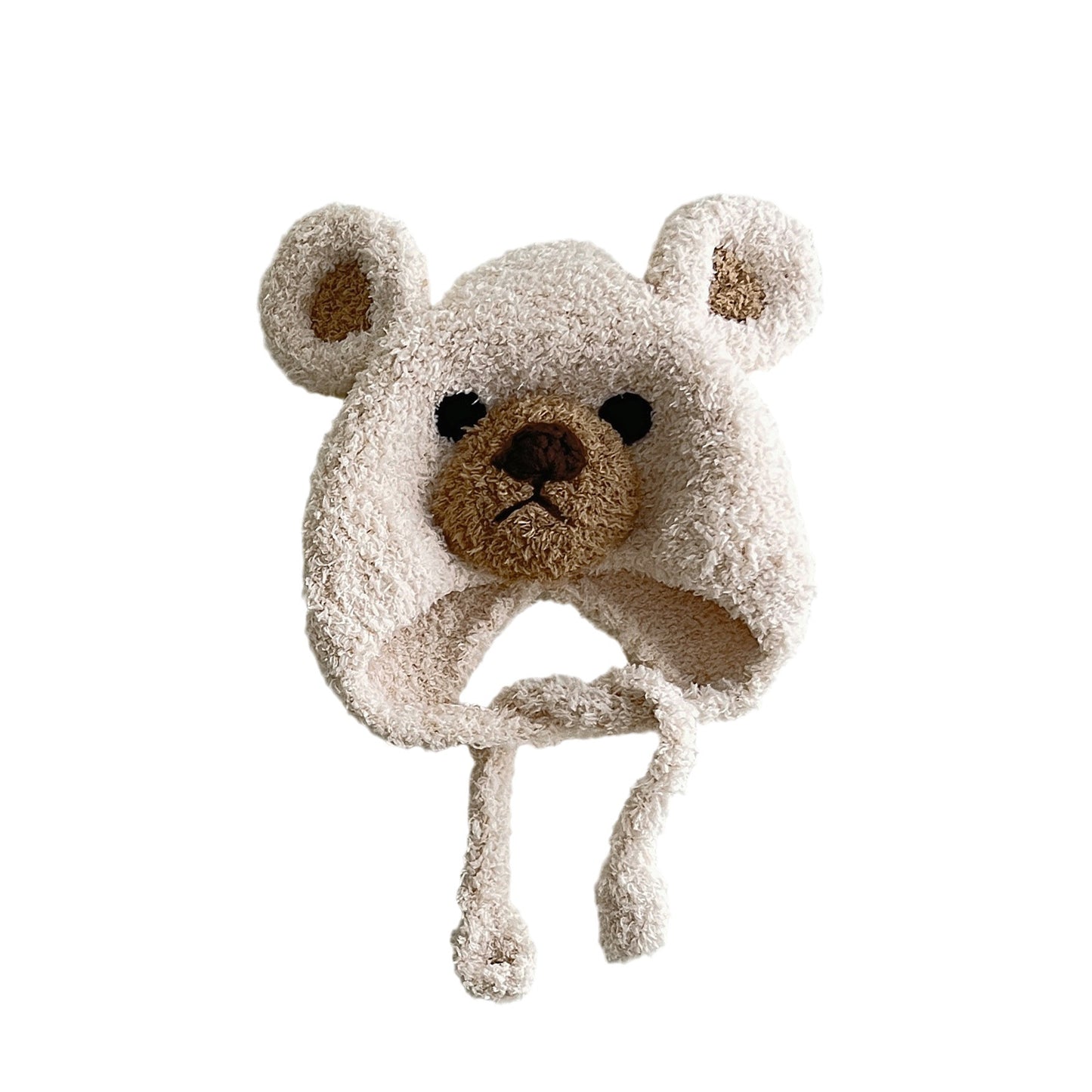 Plush Bear Baby Wool Hat