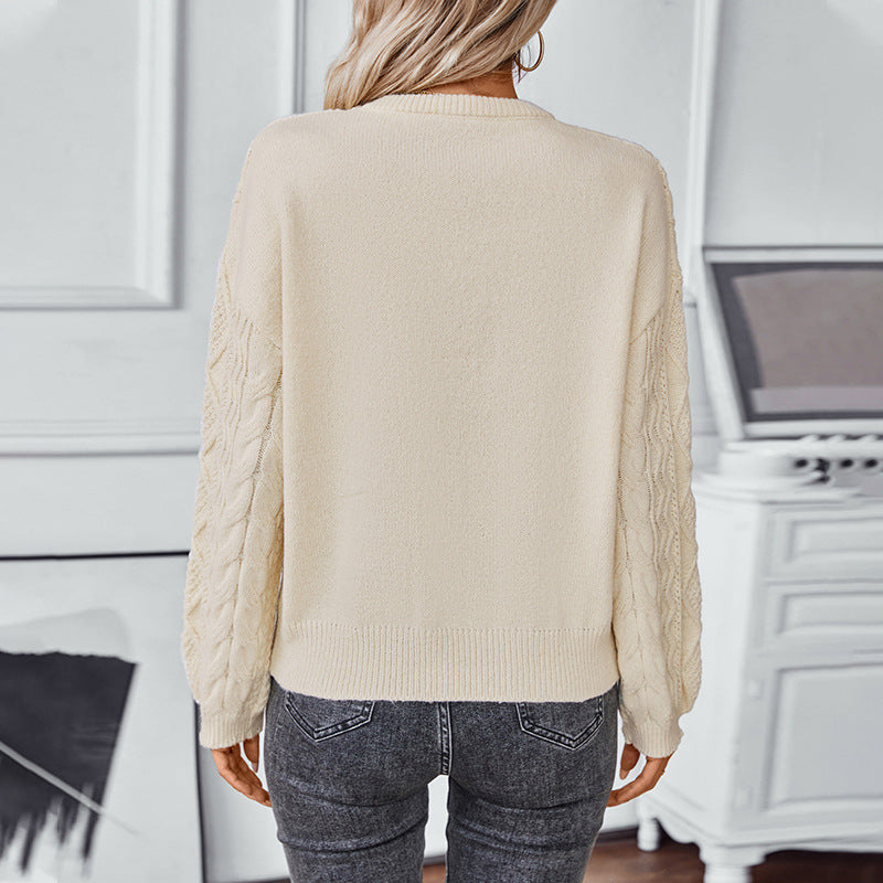 Women's Retro Loose Long-sleeved Sweater Top