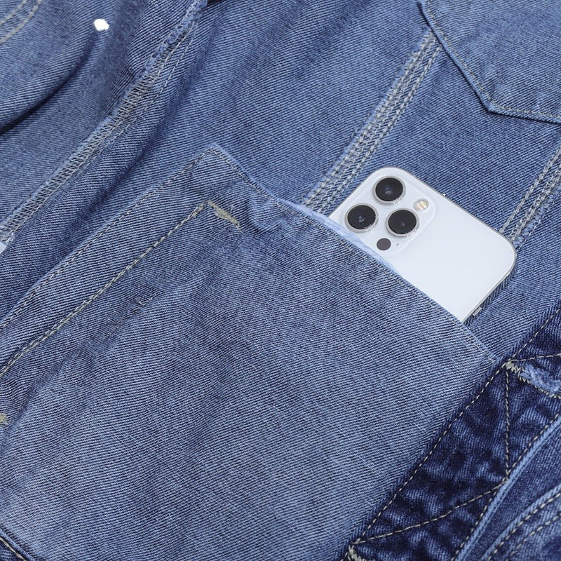 Men's Denim Coat Casual Top