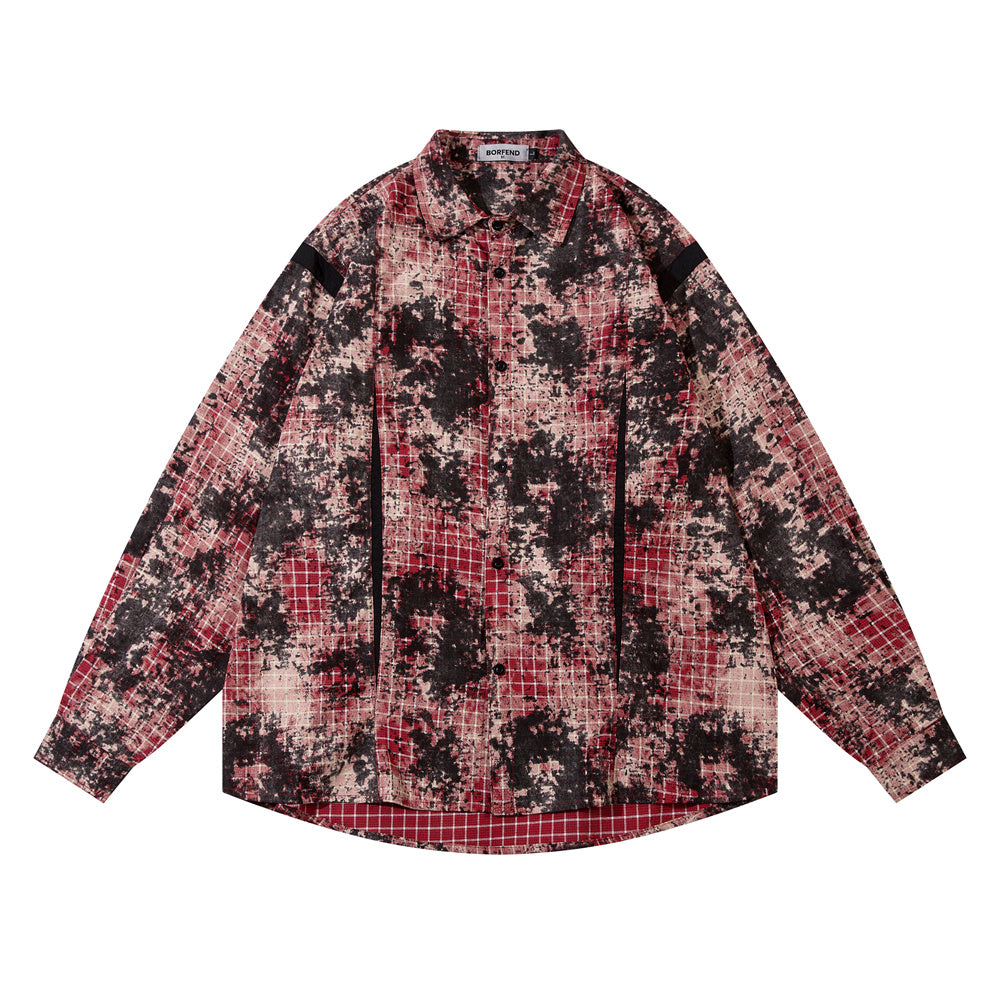 High Street Stitching Loose Lapels Long Sleeve Shirt Coat Autumn And Winter