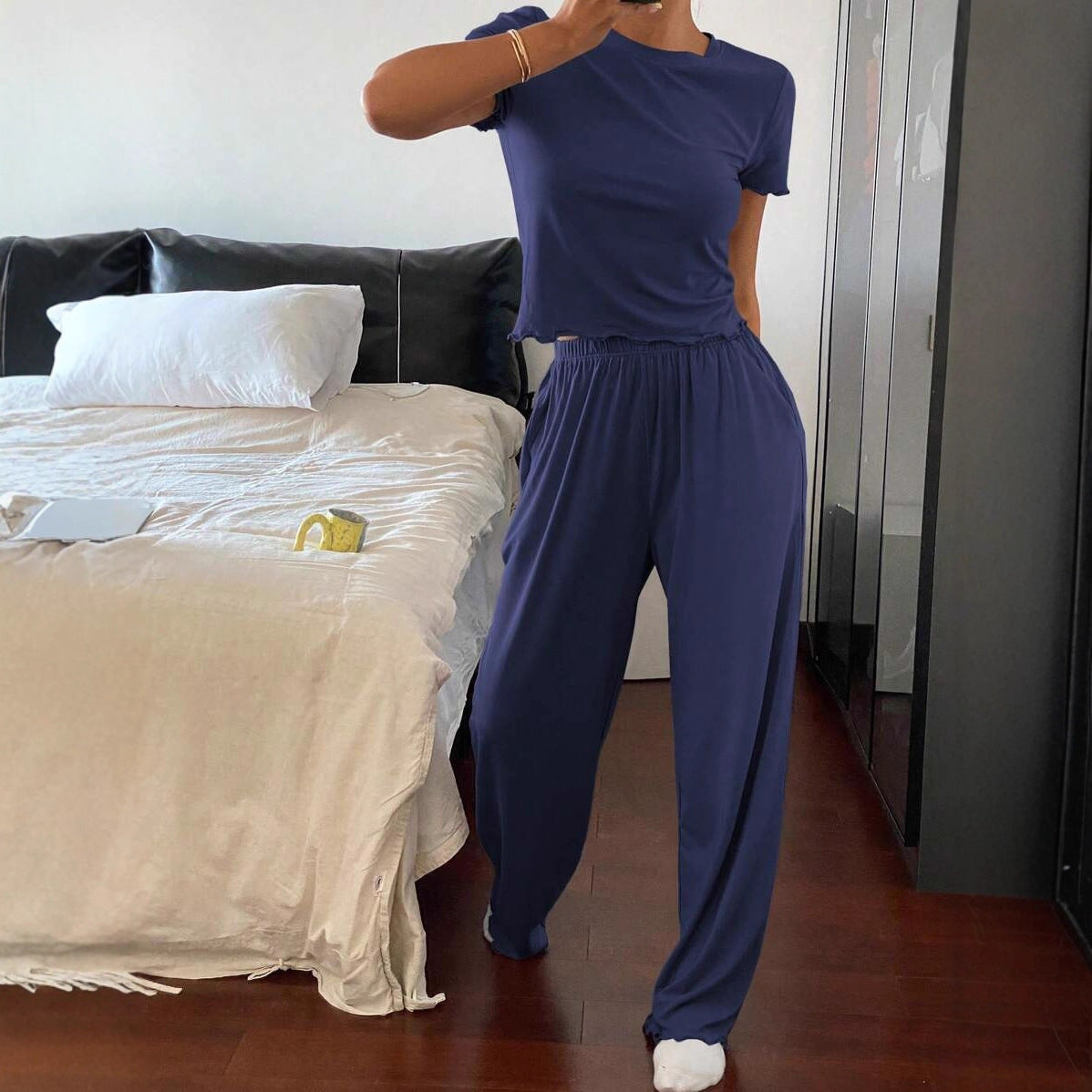 Women's Casual Pants Two-piece Set
