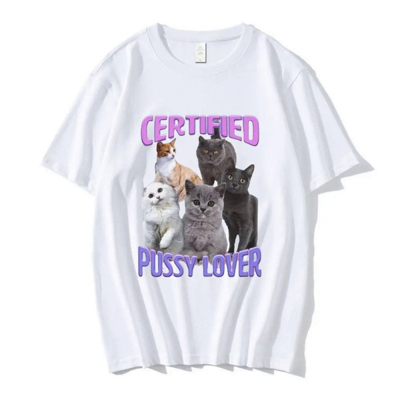 Certified Pussy Lover Cat Meme Shirt