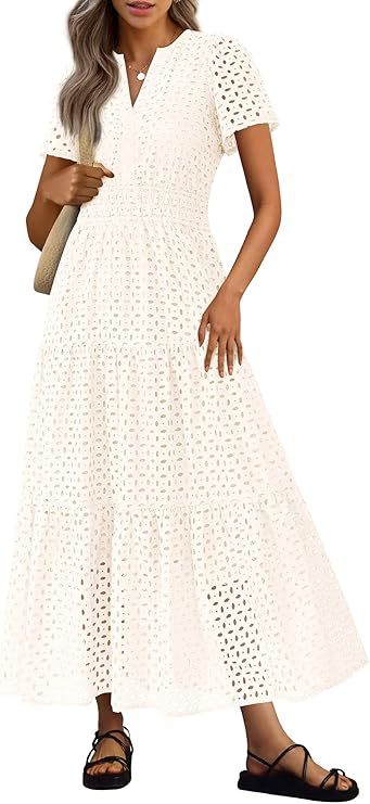 Women's Long Flowing Beach Vacation Dress