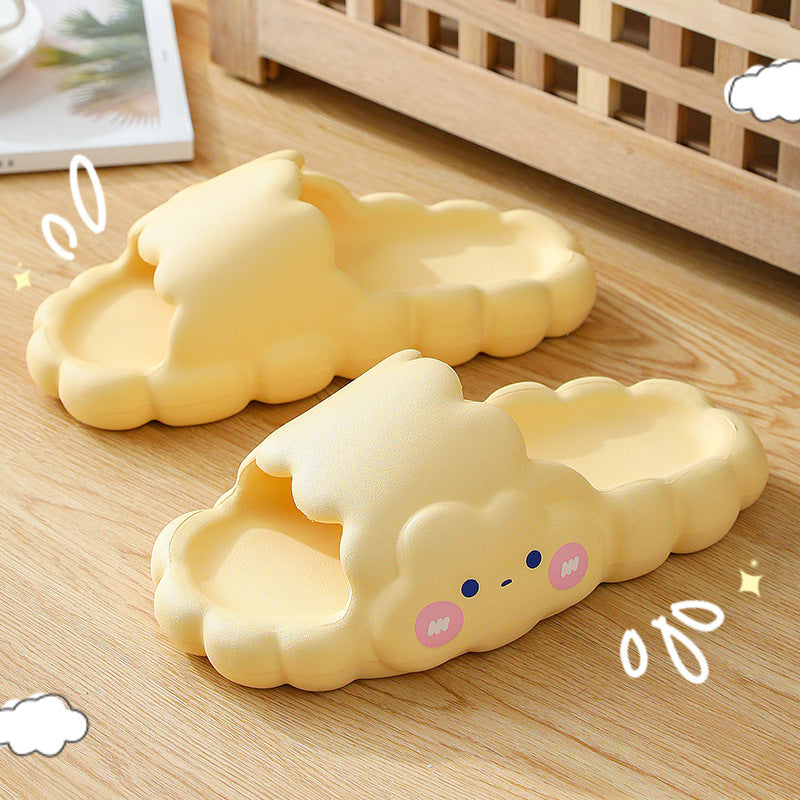 Summer Cartoon Indoor Home Thick Bottom Cloud Slippers