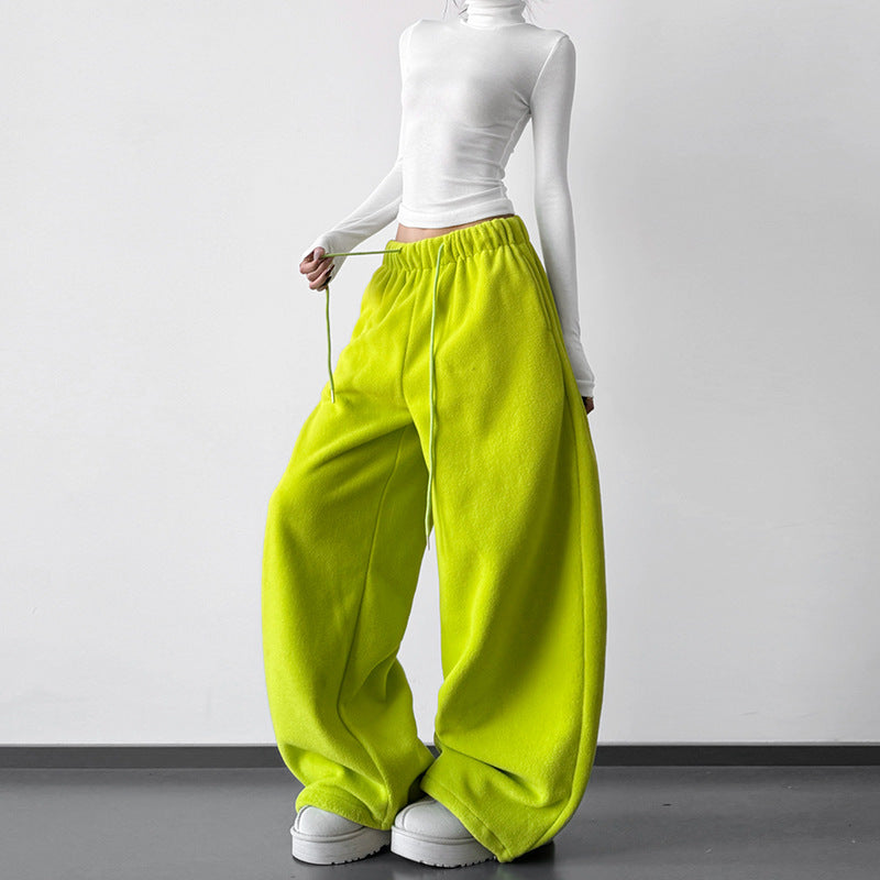 High-Waisted Slimming Straight-Leg Wide-Leg Sweatpants For Women
