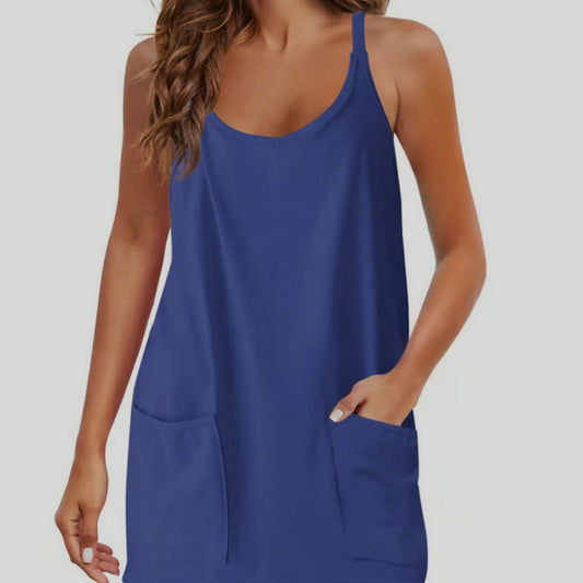 Women's Tops With Narrow Straps One-piece Shorts Jumpsuit Casual Suit